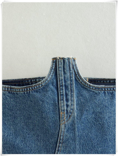 Bustieră jeans